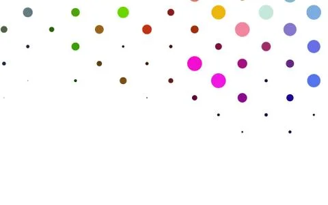 Light Multicolor, Rainbow vector pattern with spheres. Stock Illustration