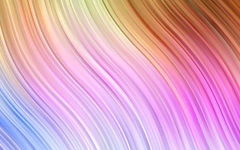 Light Multicolor, Rainbow vector pattern with bubble shapes. Stock Illustration
