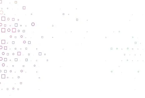 Light Multicolor, Rainbow vector pattern with spheres, squares. イラスト素材