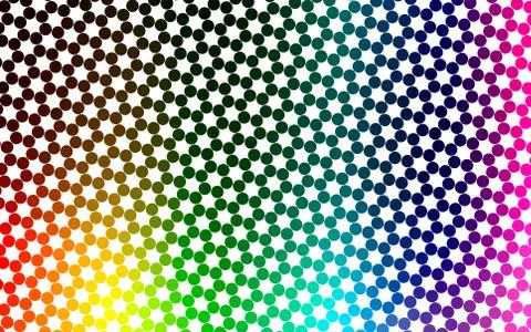 Light Multicolor, Rainbow vector pattern with spheres. Illustrazione stock