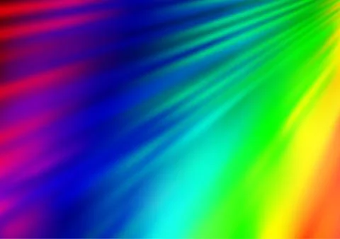 Light Multicolor, Rainbow vector pattern with narrow lines. 스톡 일러스트