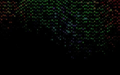 Light Multicolor, Rainbow vector pattern with spheres. Illustrazione stock