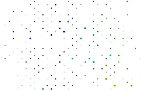 Light Multicolor, Rainbow vector pattern with spheres. Stock Illustration