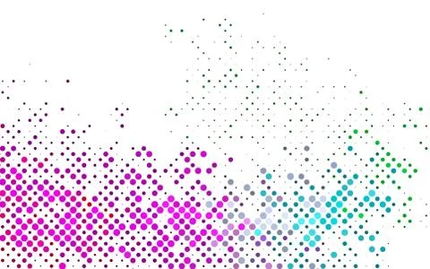 Light Multicolor, Rainbow vector pattern with spheres. Stockillustratie