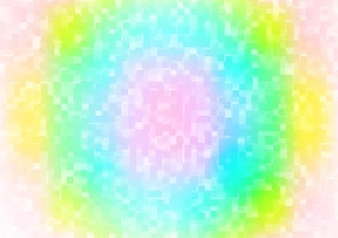 Light Multicolor, Rainbow vector pattern in square style. Stock Illustration