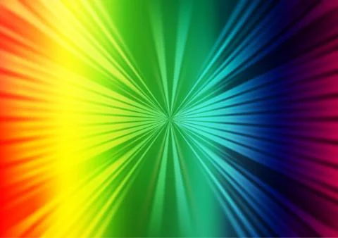 Light Multicolor, Rainbow vector pattern with narrow lines. 스톡 일러스트
