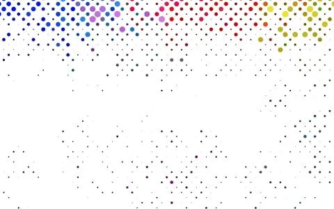 Light Multicolor, Rainbow vector pattern with spheres. Stock Illustration