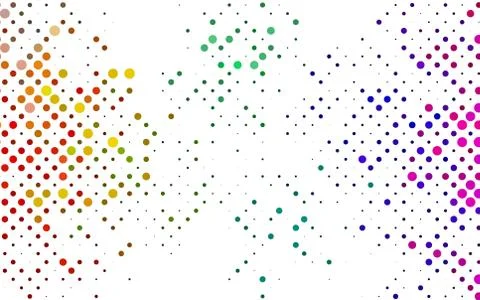 Light Multicolor, Rainbow vector pattern with spheres. イラスト素材