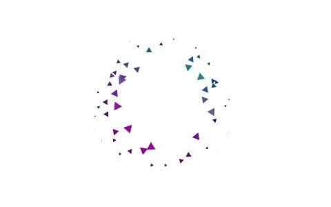 Light Multicolor, Rainbow vector pattern in polygonal style. 스톡 일러스트
