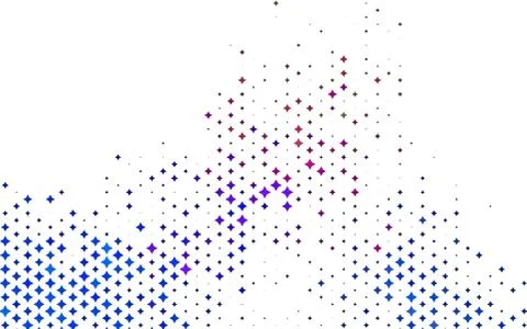 Light Multicolor, Rainbow vector pattern with christmas stars. イラスト素材