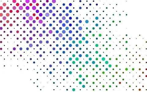 Light Multicolor, Rainbow vector pattern with spheres. Illustrazione stock