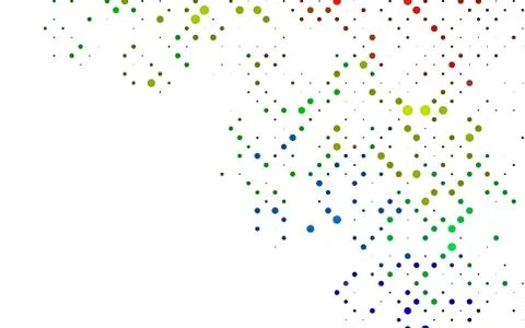 Light Multicolor, Rainbow vector pattern with spheres. Illustrazione stock