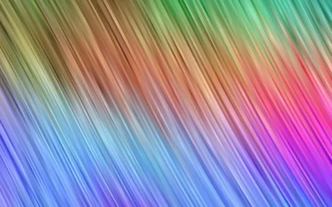 Light Multicolor, Rainbow vector pattern with lines, ovals. Stock Illustration
