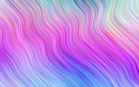 Light Multicolor, Rainbow vector pattern with lava shapes. Stock Illustration