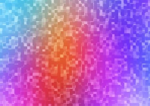 Light Multicolor, Rainbow vector pattern in square style. Stock Illustration