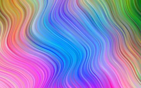 Light Multicolor, Rainbow vector pattern with lava shapes. 스톡 일러스트