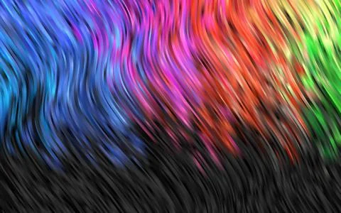 Light Multicolor, Rainbow vector pattern with lamp shapes. Stock Illustration