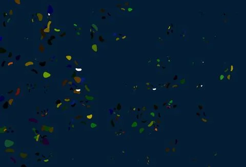 Light Multicolor, Rainbow vector pattern with chaotic shapes. Stock Illustration