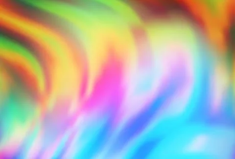 Light Multicolor, Rainbow vector pattern with curved circles. Stock Illustration
