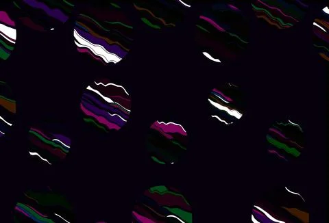 Light multicolor, rainbow vector pattern with spheres. Stock Illustration
