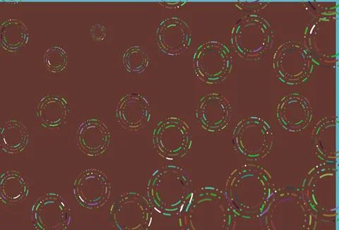 Light multicolor, rainbow vector pattern with spheres. Illustrazione stock