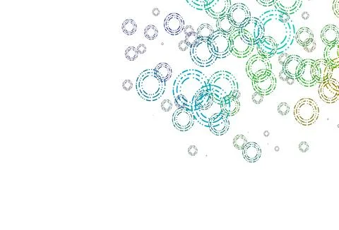 Light Multicolor, Rainbow vector pattern with spheres. Stock Illustration