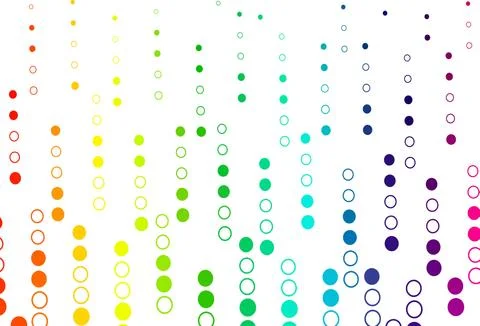 Light Multicolor, Rainbow vector pattern with spheres. Stock Illustration