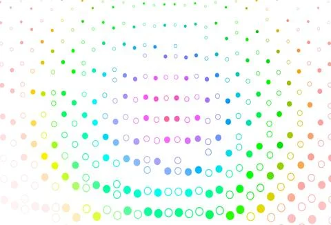 Light Multicolor, Rainbow vector pattern with spheres. Illustrazione stock