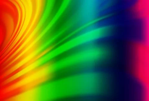 Light Multicolor, Rainbow vector pattern with bubble shapes. Stock Illustration