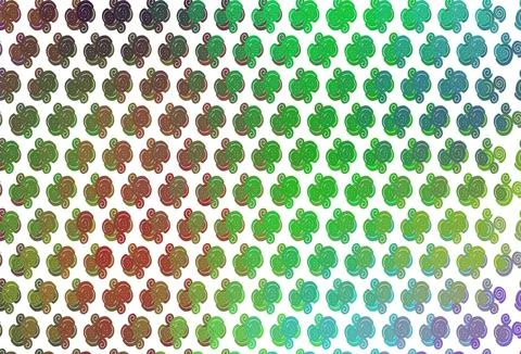 Light Multicolor, Rainbow vector pattern with curved circles. イラスト素材