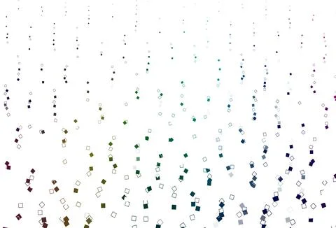 Light Multicolor, Rainbow vector pattern with crystals, rectangles. イラスト素材