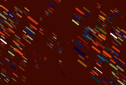 Light Multicolor, Rainbow vector pattern with narrow lines. Stock Illustration