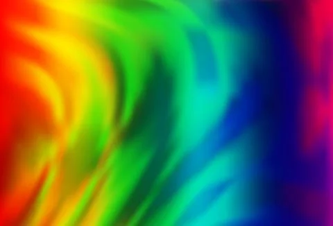 Light Multicolor, Rainbow vector pattern with liquid shapes. Illustrazione stock