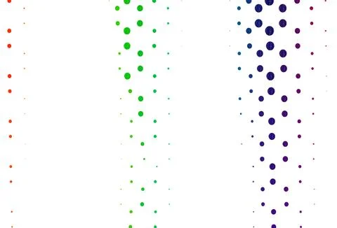 Light multicolor, rainbow vector pattern with spheres. イラスト素材