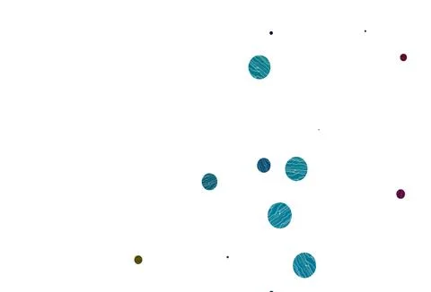 Light multicolor, rainbow vector pattern with spheres. Illustrazione stock