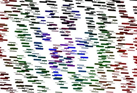 Light Multicolor, Rainbow vector pattern with narrow lines. 스톡 일러스트