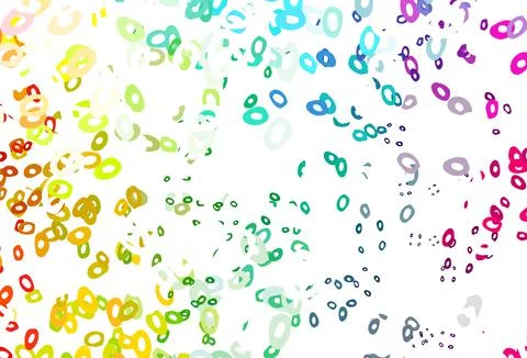 Light Multicolor, Rainbow vector pattern with spheres. 스톡 일러스트