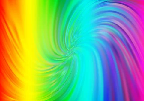 Light Multicolor, Rainbow vector pattern with liquid shapes. Stock Illustration