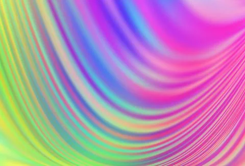 Light Multicolor, Rainbow vector pattern with bubble shapes. Stock Illustration