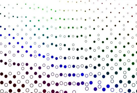 Light Multicolor, Rainbow vector pattern with spheres. Stock Illustration