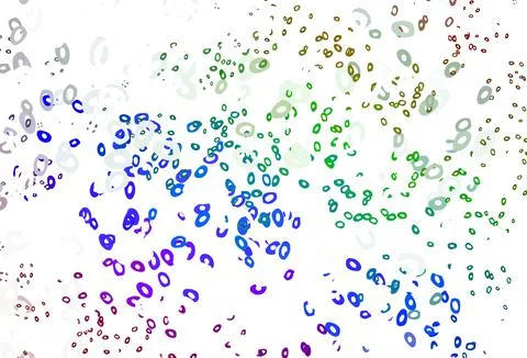 Light Multicolor, Rainbow vector pattern with spheres. Stockillustratie