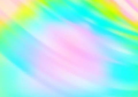 Light Multicolor, Rainbow vector pattern with curved circles. Stock Illustration