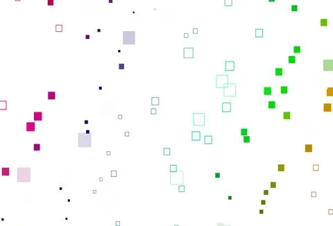 Light Multicolor, Rainbow vector pattern with crystals, rectangles. Illustrazione stock