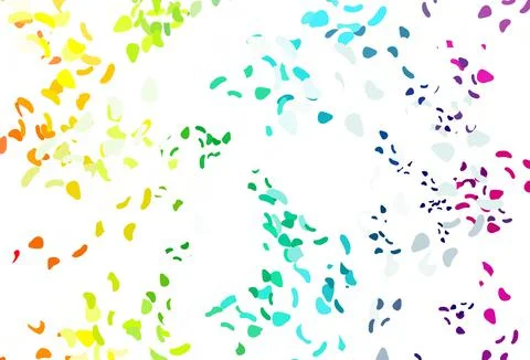 Light multicolor, rainbow vector pattern with chaotic shapes. Stock-Illustration