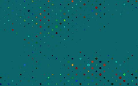 Light Multicolor, Rainbow vector pattern with spheres. Stock Illustration