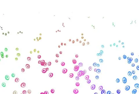 Light Multicolor, Rainbow vector pattern with spheres. 스톡 일러스트