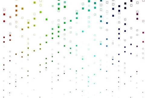 Light Multicolor, Rainbow vector pattern with crystals, rectangles. イラスト素材
