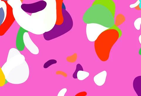 Light Multicolor, Rainbow vector pattern with chaotic shapes. 스톡 일러스트