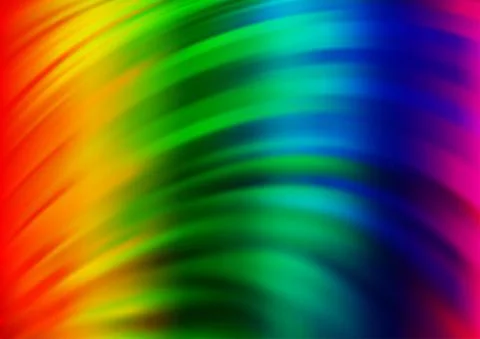 Light Multicolor, Rainbow vector pattern with bubble shapes. Stock Illustration