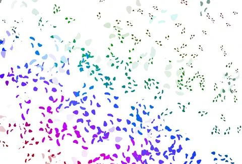 Light multicolor, rainbow vector pattern with chaotic shapes. イラスト素材
